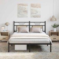 Bed Frame without Mattress Sonoma Oak 140x190 cm Engineered Wood