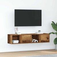 TV Cabinets 2 pcs Old Wood 60x31x25.5 cm Engineered Wood