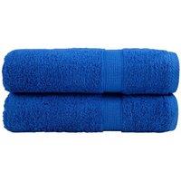 Berkfield Home Premium Bath Towels SOLUND 2pcs Blue 100x150cm 600gsm