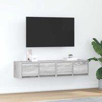TV Cabinets 2 pcs Grey Sonoma 60x31x25.5 cm Engineered Wood