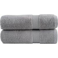 Berkfield Home Premium Bath Towels SOLUND 2pcs Grey 100x150cm 600gsm