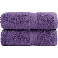 Berkfield Home Premium Guest Towels SOLUND 2 pcs Purple 30x50 cm 600 gsm