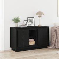 Berkfield Home Sideboard Black Oak 102x35x60 cm Engineered Wood | Size: 102 x 35 x 60 cm