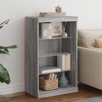 Berkfield Home Sideboard with LED Lights Grey Sonoma 60.5x37x100 cm