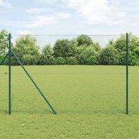 Berkfield Home Hexagon Fence Green 1.6x100 m Steel