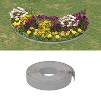 Berkfield Home Garden Edgings 4 pcs Grey 10 m 10 cm Polyethylene