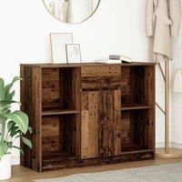 Berkfield Home Sideboard with Drawer Old Wood 101x35x76 cm Engineered Wood in Brown | Size: 101 x 35 x 76 cm