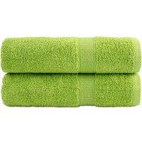 Berkfield Home Premium Shower Towels SOLUND 2 pcs Apple Green 70x140 cm 600 gsm