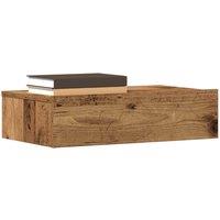 Berkfield Home Bedside Cabinet Old Wood 60x35 cm Engineered Wood in Brown