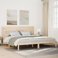 Berkfield Home Extra Long Bed Frame without Mattress 200x220 cm Solid Wood in Brown