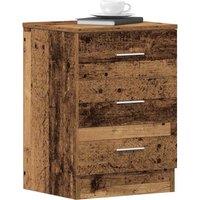 Bedside Cabinets 2 pcs Old Wood 38x35x55 cm Engineered Wood