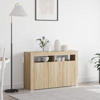 Berkfield Home Sideboard Sonoma oak Engineered wood 116 x 30 x 75 cm Sideboard in Brown