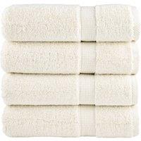 Premium Hand Towels SOLUND 4 pcs Cream 50x100 cm 600 gsm