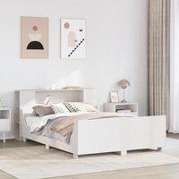 Berkfield Home Bed Frame without Mattress White 120x190 cm Small Double Solid Wood Pine