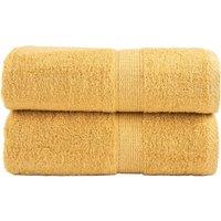 Berkfield Home Premium Soap Towels SOLUND 2pcs Gold 30x30cm 600gsm
