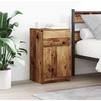 Berkfield Home Bedside Cabinets 2 pcs Old Wood 39x35x65 cm Engineered Wood | Size: 39 x 35 x 65 cm