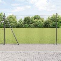 Berkfield Home Fence Posts Set of 52 Grey Concrete 3.2 x 3.2 x 88.5 cm Durable