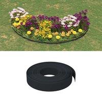 Berkfield Home Garden Edgings 2 pcs Black 10 m 10 cm Polyethylene