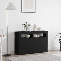 Berkfield Home Sideboard Black Engineered wood 116 x 30 x 75 cm Sideboard