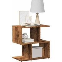Berkfield Home Bedside Cabinet Old Wood 50x30x51.5 cm Engineered Wood in Brown