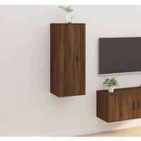 Wall Mounted TV Cabinet Brown Oak 40x34,5x100 cm