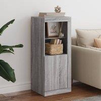 Berkfield Home Sideboard with LED Lights Grey Sonoma 41x37x100 cm | Size: 41 x 37 x 100 cm