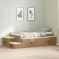 Storage Bed Artisan oak Engineered wood with artisan oak veneer