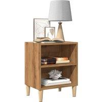 Berkfield Home Bedside Cabinet Artisan Oak 40x30x50 cm Engineered Wood in Brown | Size: 40 x 30 x 50 cm