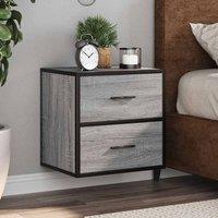 Berkfield Home Wall-mounted Bedside Cabinets 2 pcs Grey Sonoma 40x31x39.5 cm