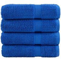 Berkfield Home Premium Hand Towels SOLUND 4pcs Blue 50x100cm 600gsm