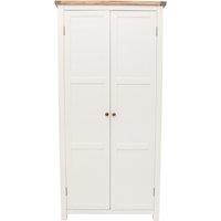 Cabinet Bits Lovere 2 Door Wardrobe Brass Knob in Off-White