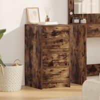 Sideboard Smoked Oak 40x41x75 cm Engineered Wood