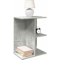 Berkfield Home Bedside Table Concrete Grey 46.5x29x61 cm Engineered Wood