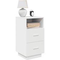 Berkfield Home Bedside Cabinets 2 pcs with 2 Drawers White 36x36x68 cm | Size: 36 x 36 x 68 cm
