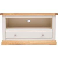 Cabinet Bits Trevi Off-White 1 Drawer TV Cabinet Chrome Knob
