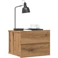 Wall-mounted Bedside Cabinet Artisan Oak 40x32x30 cm