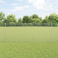 Berkfield Home Garden Fence Set Set of 2 Galvanised steel 10 x 1 m Durable in Silver