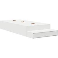 Storage Bed Frame White Engineered wood 80 x 200 cm Storage