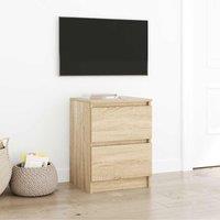 Berkfield Home TV Cabinet Sonoma Oak 40x35x54 cm Engineered Wood in Brown | Size: 40 x 35 x 54 cm