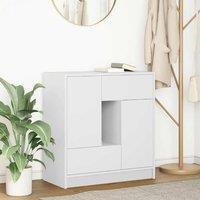 Berkfield Home Sideboard with Drawers & Doors White 70.5x34x74.5 cm
