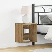 Floating Shelf Artisan Oak 40x28,5x40 cm Engineered Wood