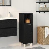 Berkfield Home Bathroom Cabinet Black Oak Engineered wood with black oak finish