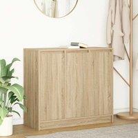 Berkfield Home Sideboard Sonoma Oak 85x34x76 cm Engineered Wood in Brown | Size: 85 x 34 x 76 cm