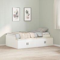 Berkfield Home Storage Bed Frame White 90x200 cm