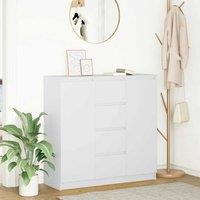 Berkfield Home Sideboard with Drawers White 100.5x35x98.5 cm Engineered Wood