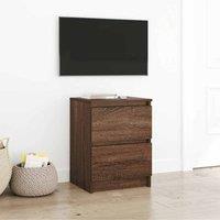 Berkfield Home TV Cabinet Brown Oak 40x35x54 cm Engineered Wood | Size: 40 x 35 x 54 cm