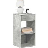 Berkfield Home Bedside Cabinets with Drawer 2 pcs Concrete Grey 35x34x66.5 cm