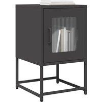 Bedside Cabinet Black 36x39x60.5 cm Cold-rolled Steel