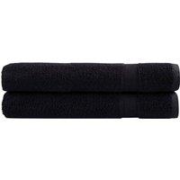 Berkfield Home Premium Towels SOLUND 2 pcs Black 100x200 cm 600 gsm