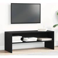 TV Cabinet Black Oak 100x40x40 cm Engineered Wood